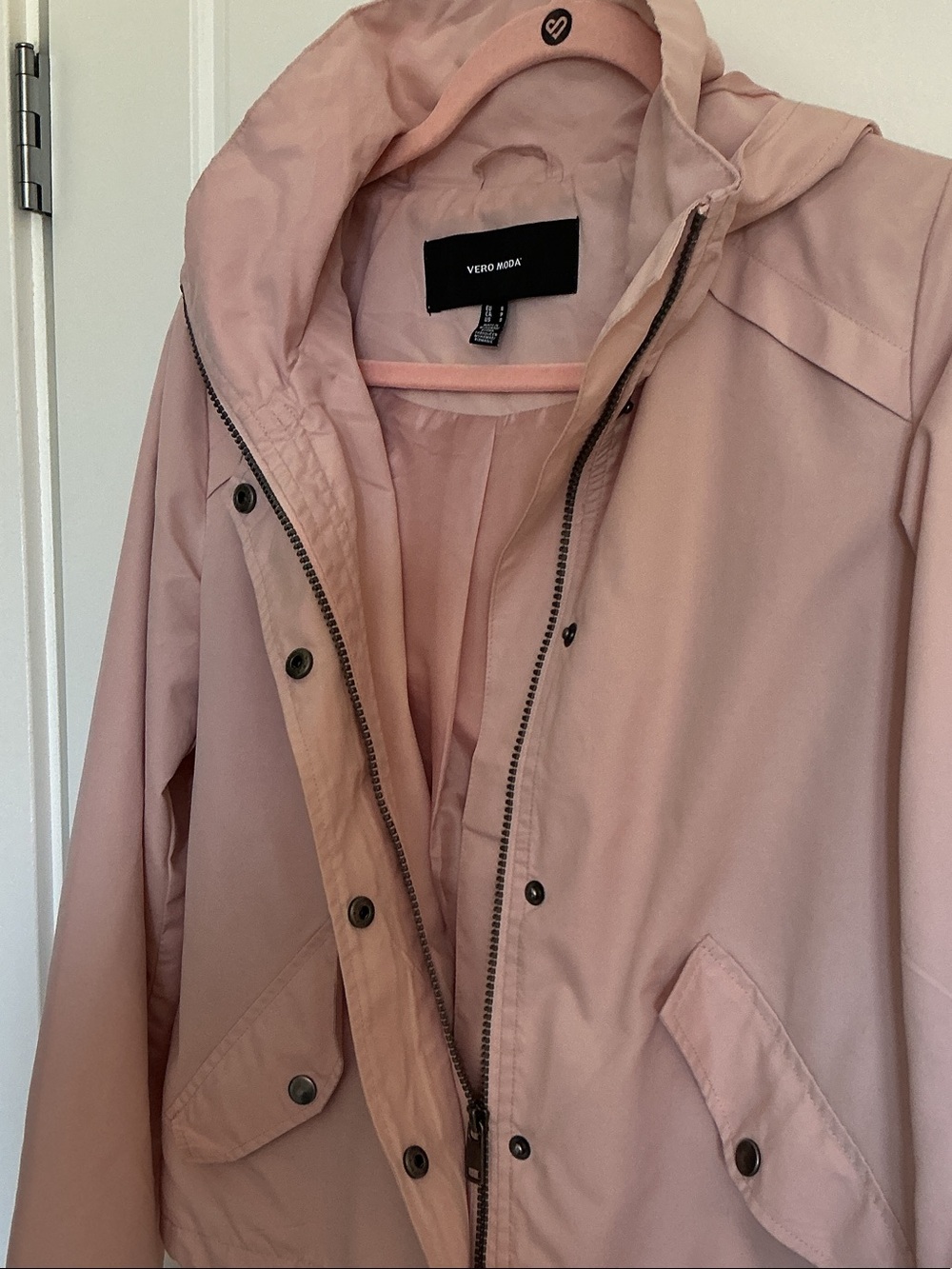 Vero Moda Light Pink Utility Hooded Jacket - Picture 2 of 3